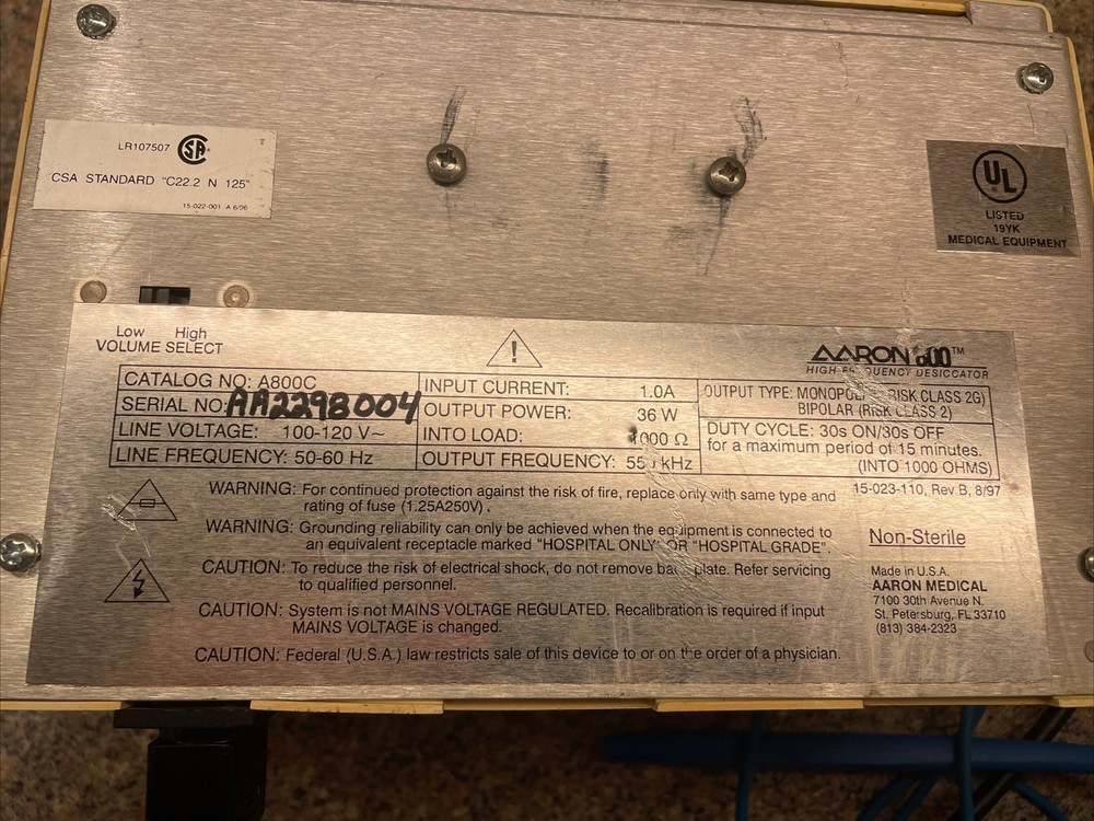 Aaron 800 High Frequency Desiccator