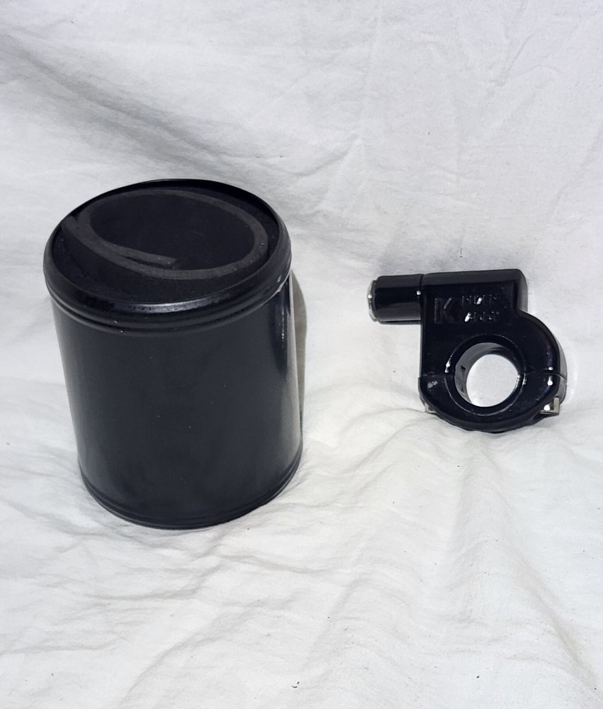 Kruzer Kaddy Black Cup Drink Holder Harley Handlebar Mount #300