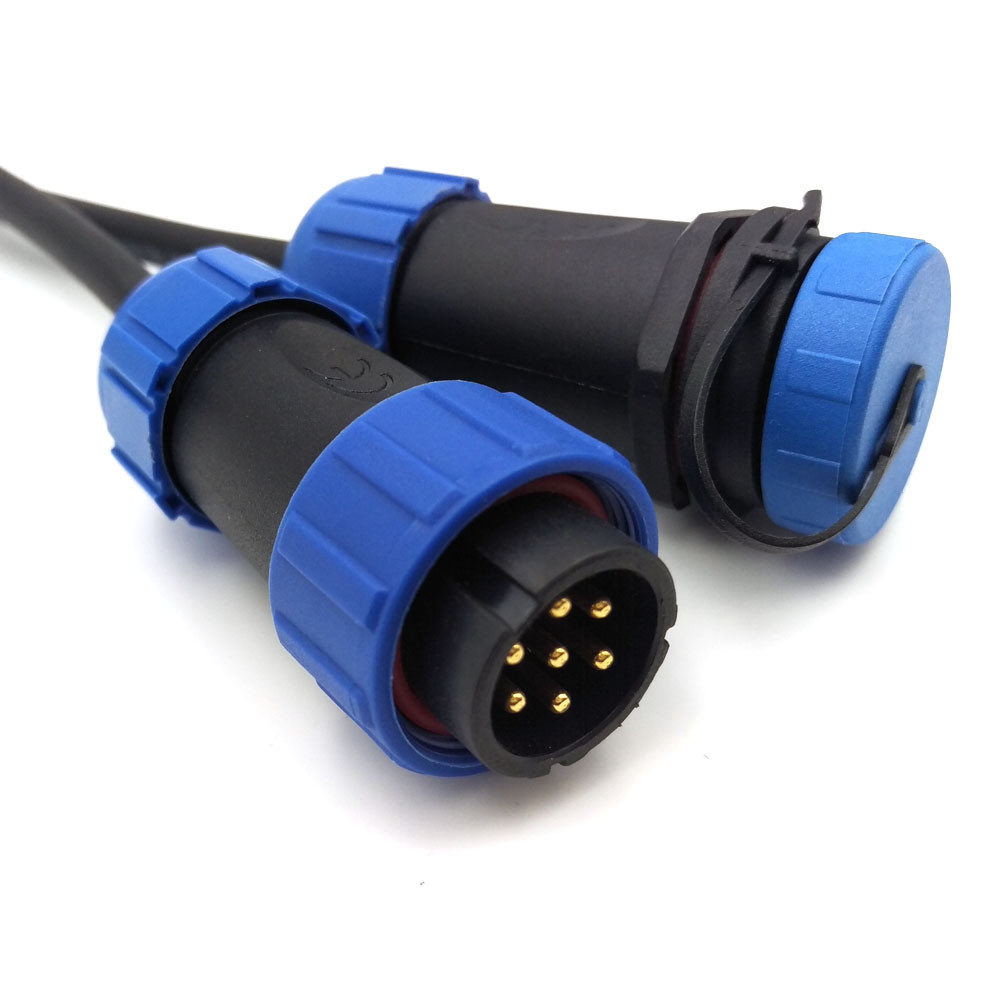 SP21 15A 500V 7Pin Waterproof Power Connector,Cable Wire Connector Plug Socket