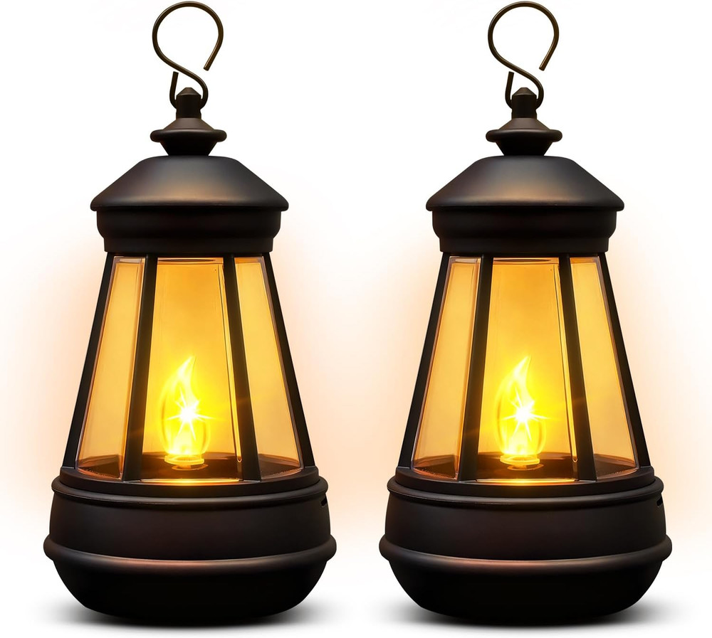2 Pack Mini Solar Lantern Lights Replacement Parts for Outdoor Statue,Waterproof