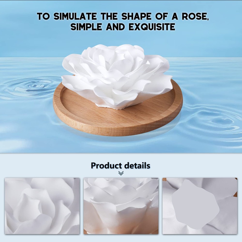 Passive Essential Oil Diffuser,Aromatherapy Mini Ceramic Roses