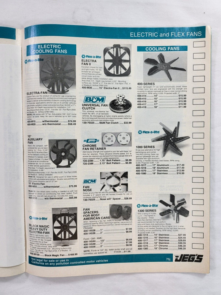 1991 JEG'S Spring High Performance Automotive Catalog - Genuine