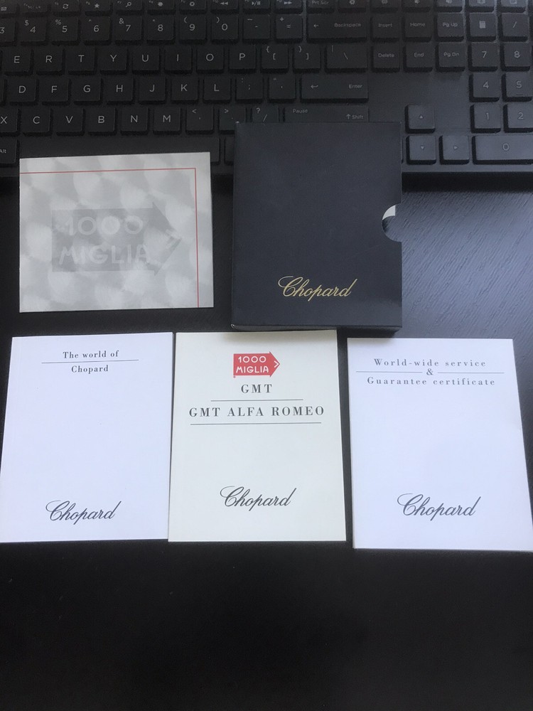 Chopard Instraction Book Guarantee Certificate