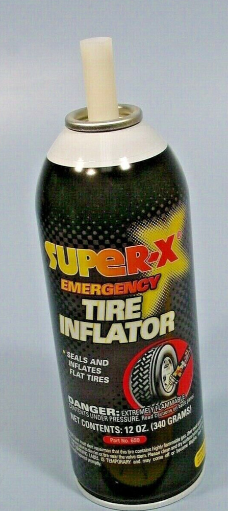 Super-X 659 Emergency Tire Inflator 12 Oz. Can