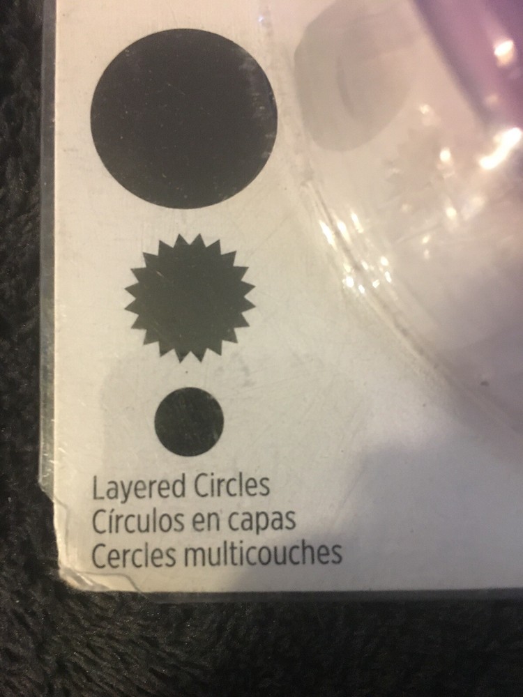 New~Wilton Sugar Sheet Cutting 3 Pc Insert Set Layered Circles Cake Decorating