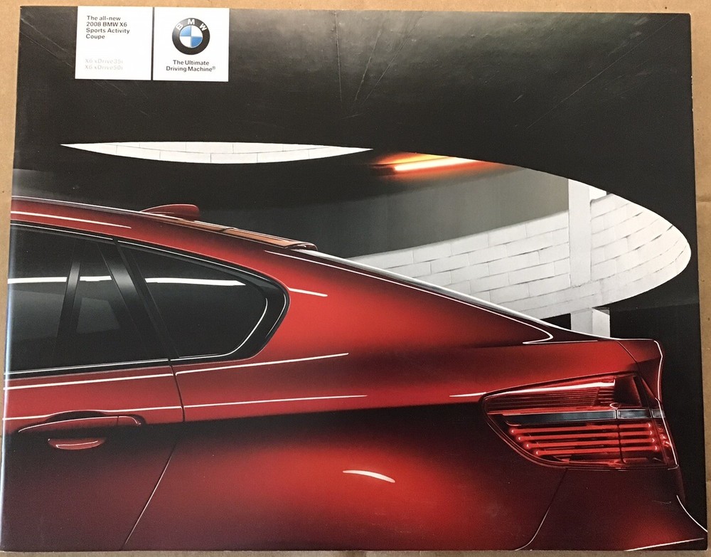 BMW X6 E71 2008 Small Sales Brochure Preowned