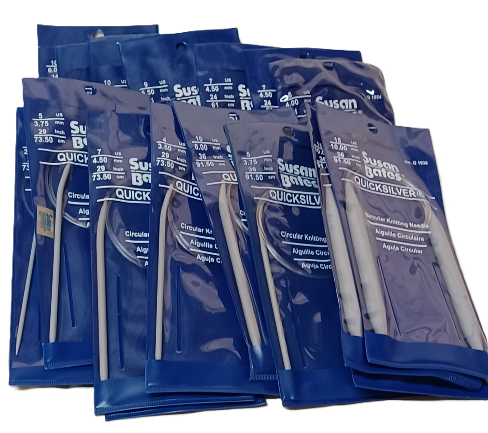Susan Bates Quicksilver Circular Knitting Needles