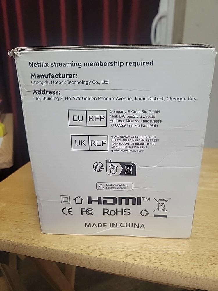 Smart Projector Powered By Whaleos Netflix Projector 1080p