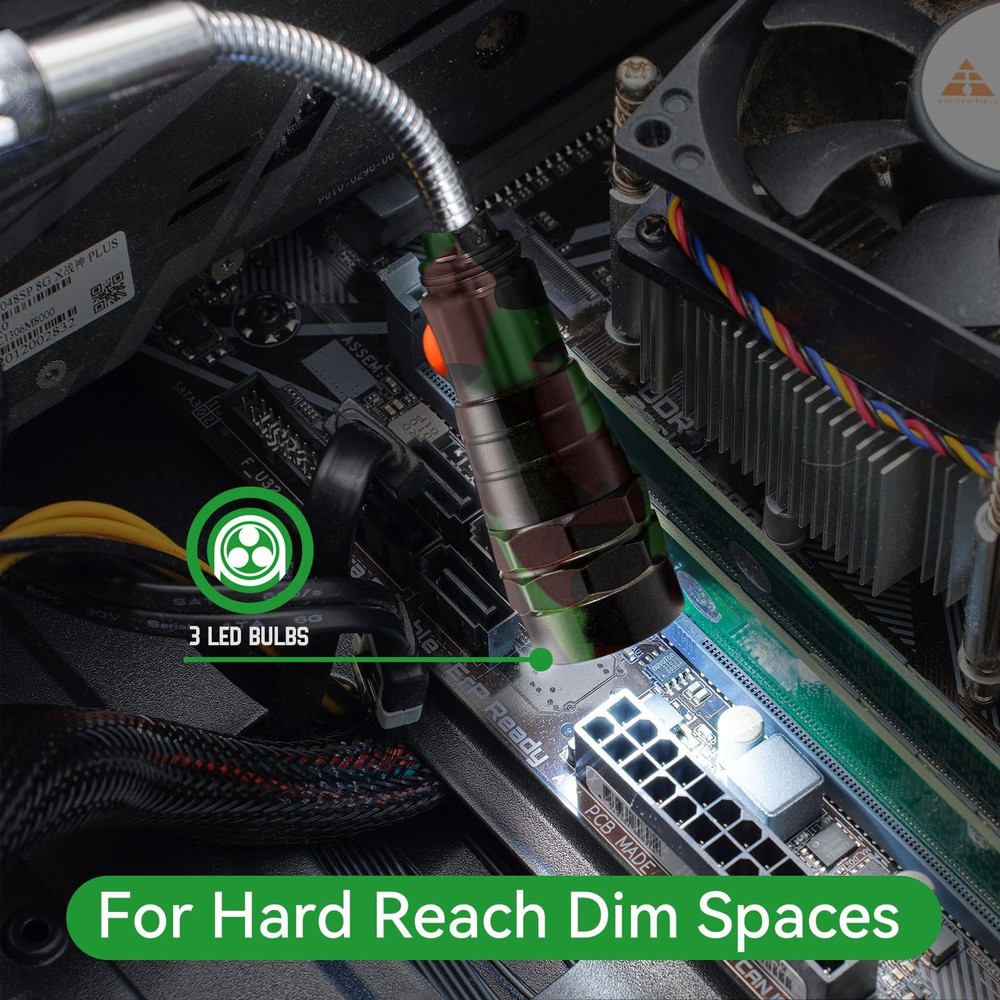 LED Magnetic Pickup Tools, Telescoping Magnetic Flashlights with Extendable M...