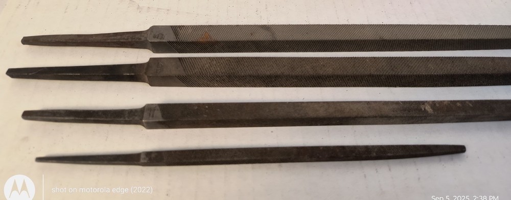 Square Metal Files Lot 4 Various