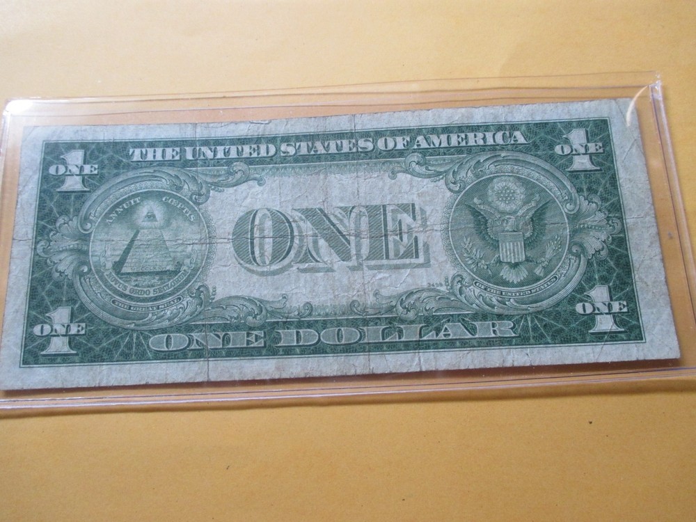 1935-A $1 SILVER CERTIFICATE (EXPERIMENTAL NOTE) WITH A RED R FR#1609
