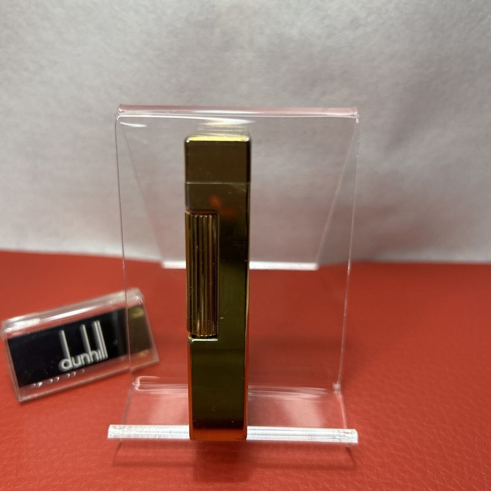 Overhauled Dunhill Rollagas lighter Gold d logo without box