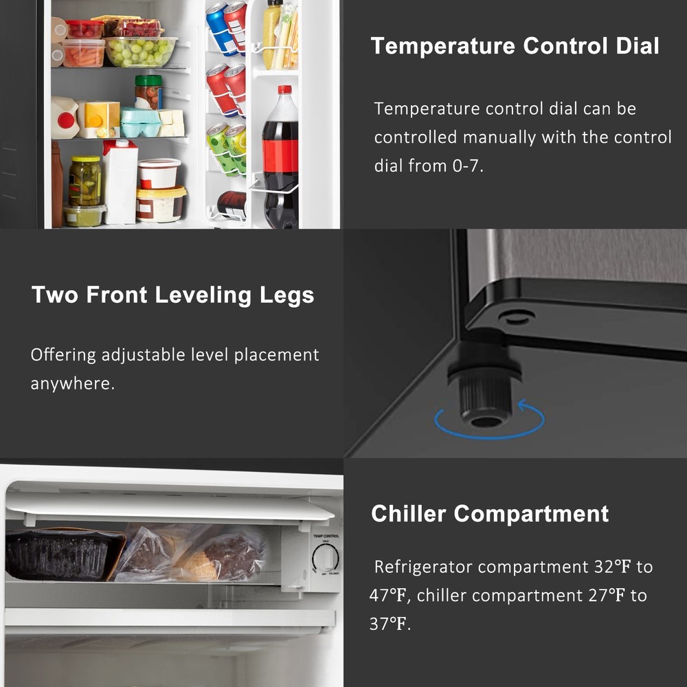 Galanz GLR33MS1E02 3.3 Cu Ft Compact Fridge