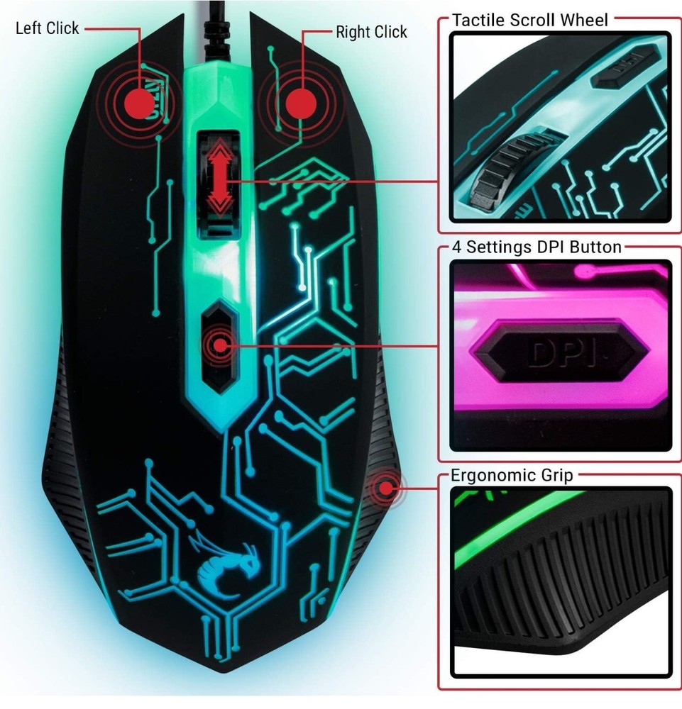 4-in-1 Gaming Kit Black/Red HyperGear