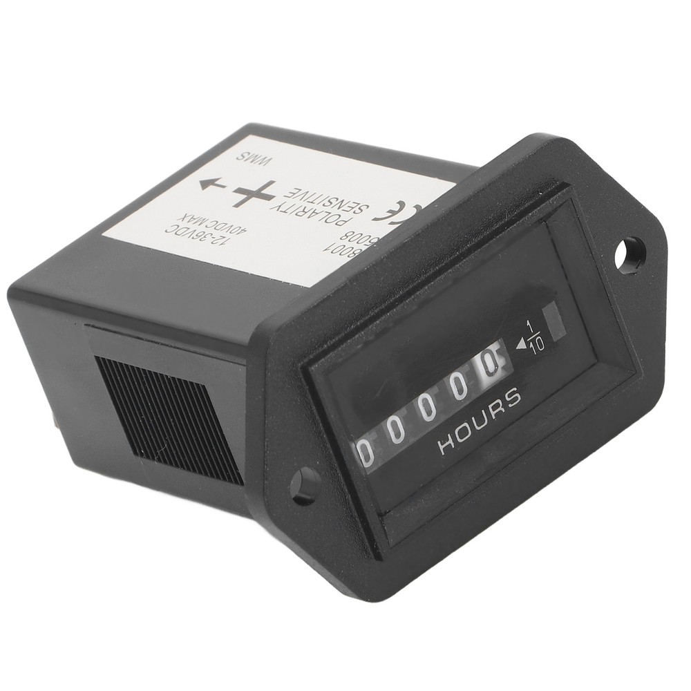 Mechanical Hour Meter Quartz Hourmeter For Construction Vehicle 12‑36VDC