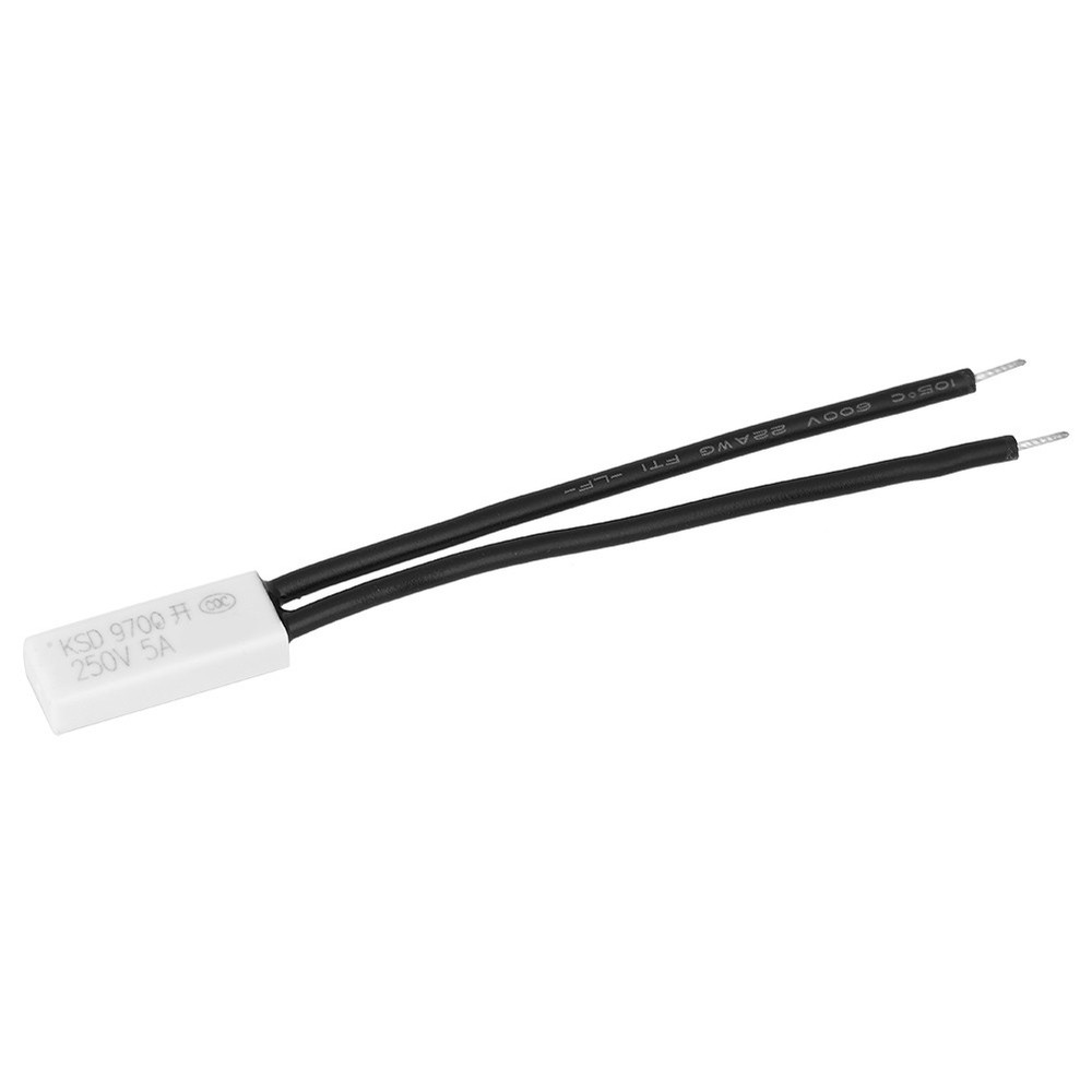 75℃ 10x KSD9700 Normally Open Temperature Control Switch Thermal Protector Plast