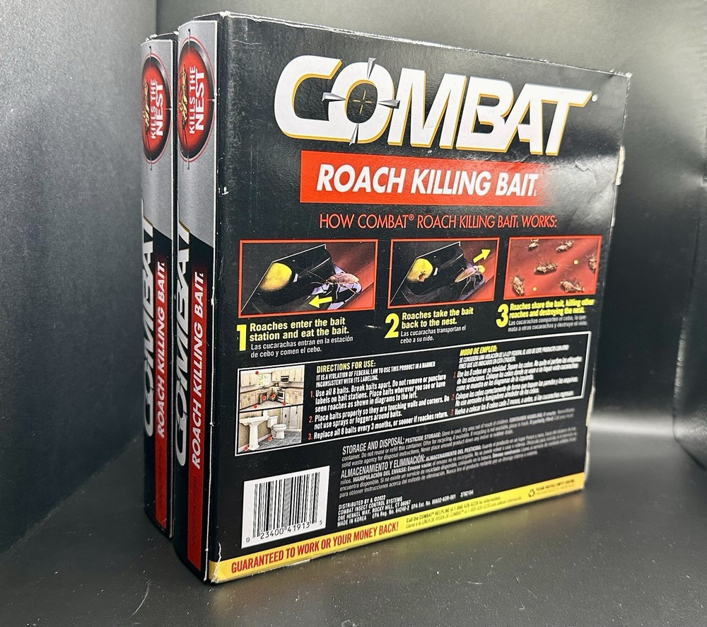 Combat Source Kill Large Roach Killing System 8ct Box - 2 Pack