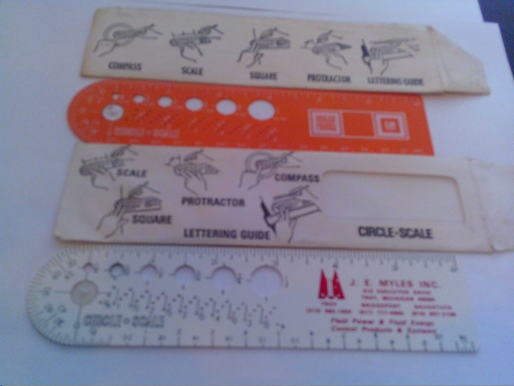 TWO !! Shaw-Barton Circle Scale Promotional Tools