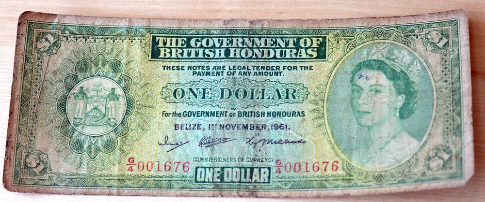 1961 British Honduras 1 Dollar