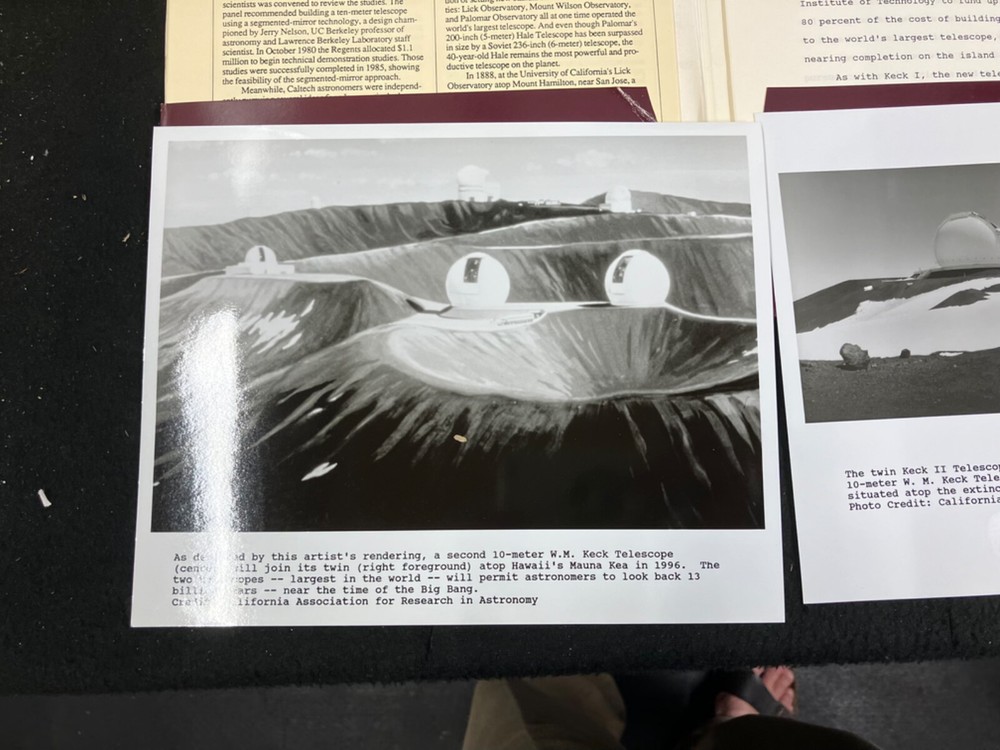 1991 W.M. KECK FOUNDATION & OBSERVATORY PRESS RELEASE KIT