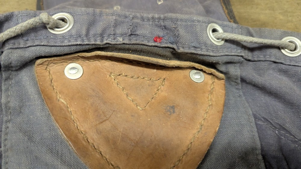 German WW2 blue luftwaffe ruck sake or backpack, 1940 dated