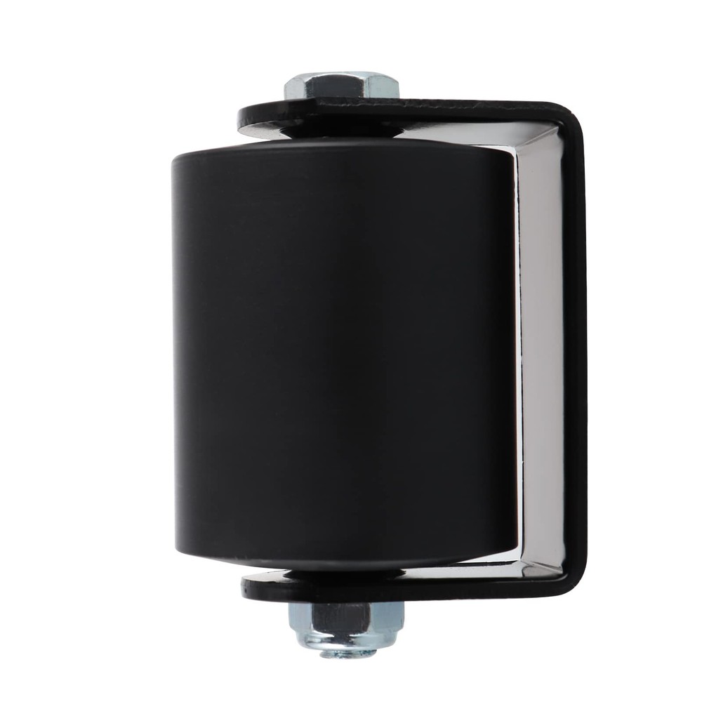 2-Pack 3in Nylon Sliding Gate Roller with C-Bracket Gate Guide Assembly