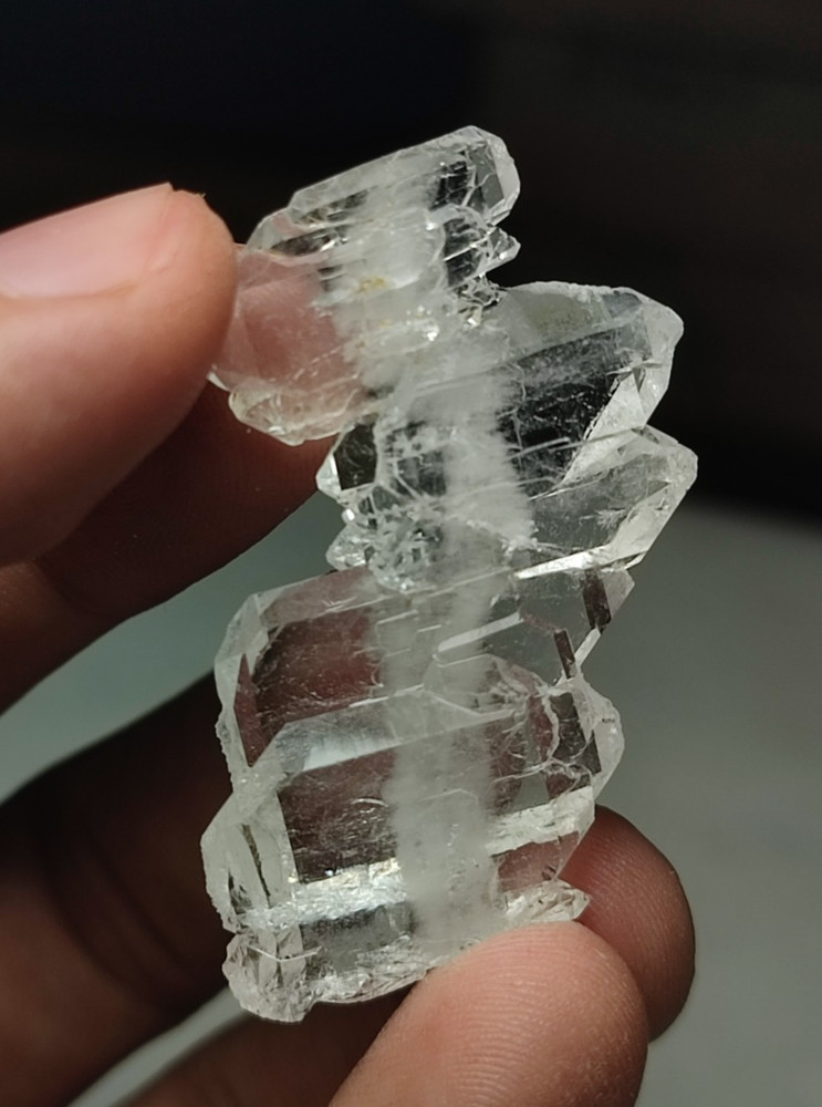 Faden Quartz Crystal With Good Luster & Nice Termination-Pak.