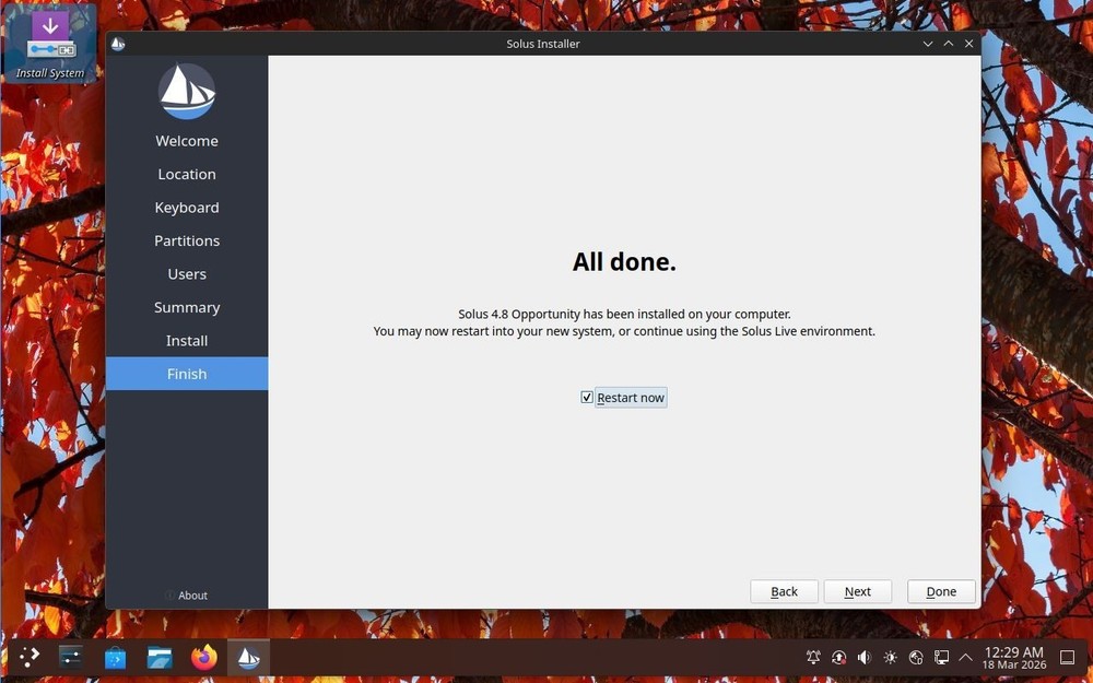 Solus 2025 GNOME – Bootable USB Live Installer – PC & Intel Mac – UEFI/BIOS