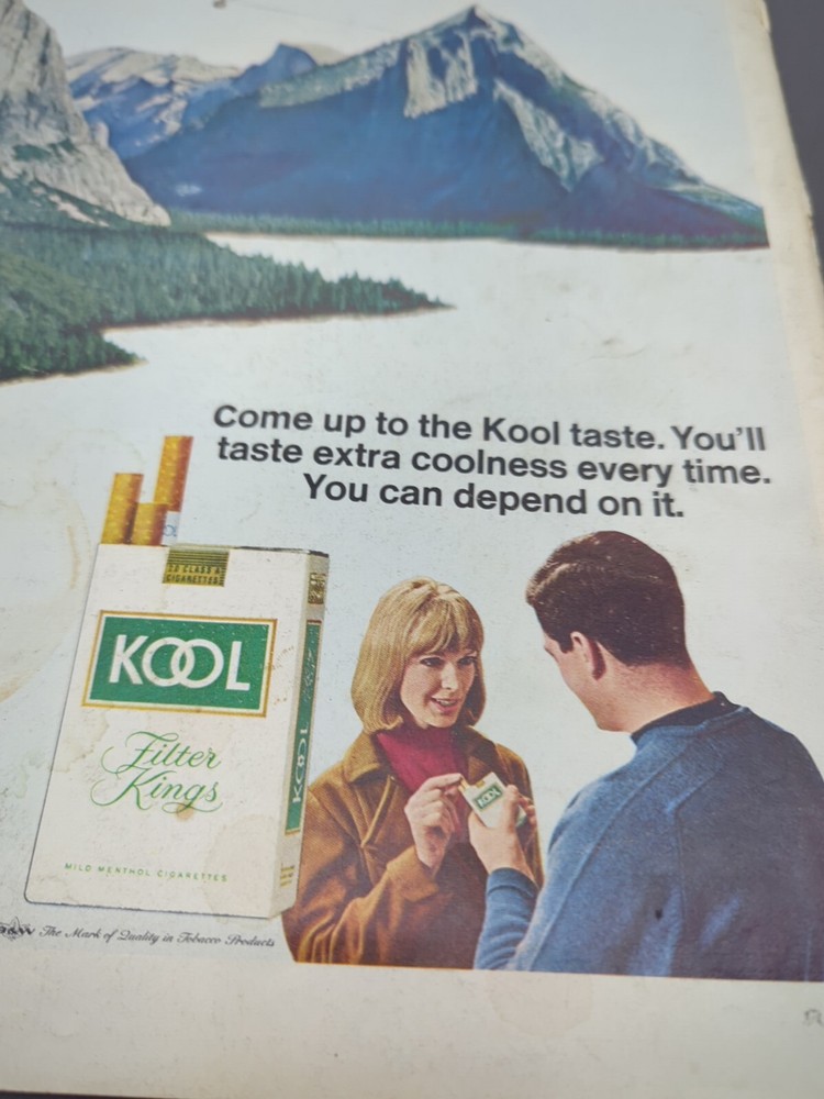 Kool Cigarette Advertisement 1960s