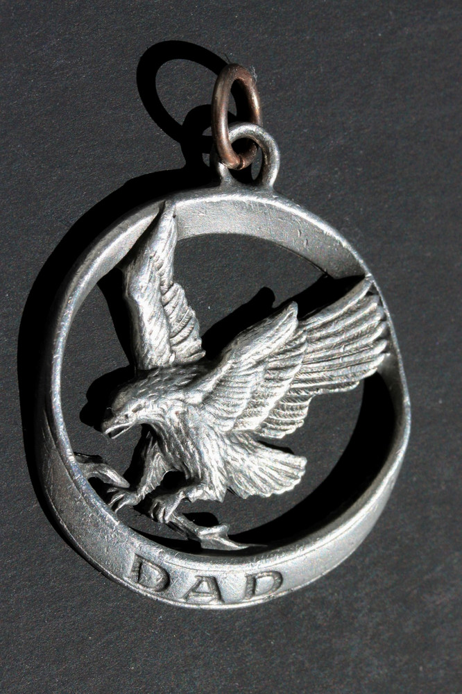 Vintage Father's Day pendant eagle "DAD"