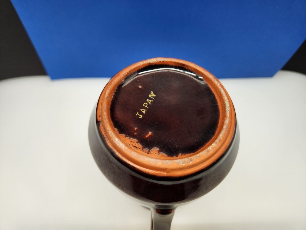 Vintage Stoneware Ceramic Pitcher Japan