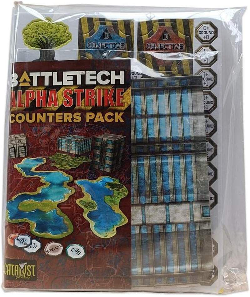 Battletech Counters Pack Alpha Strike - Miniatures Wargame Accessory for 2+ Play