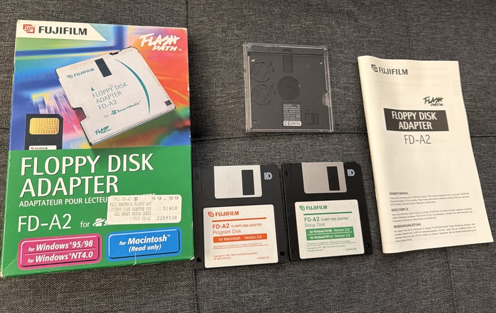 Fujifilm - Floppy Disk Adapter FD-A2 Flash Path - Boxed & Complete