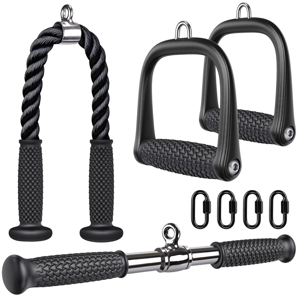 Kipika Tricep Pull Down Attachment - Cable Machine Home Gym Accessories 18"