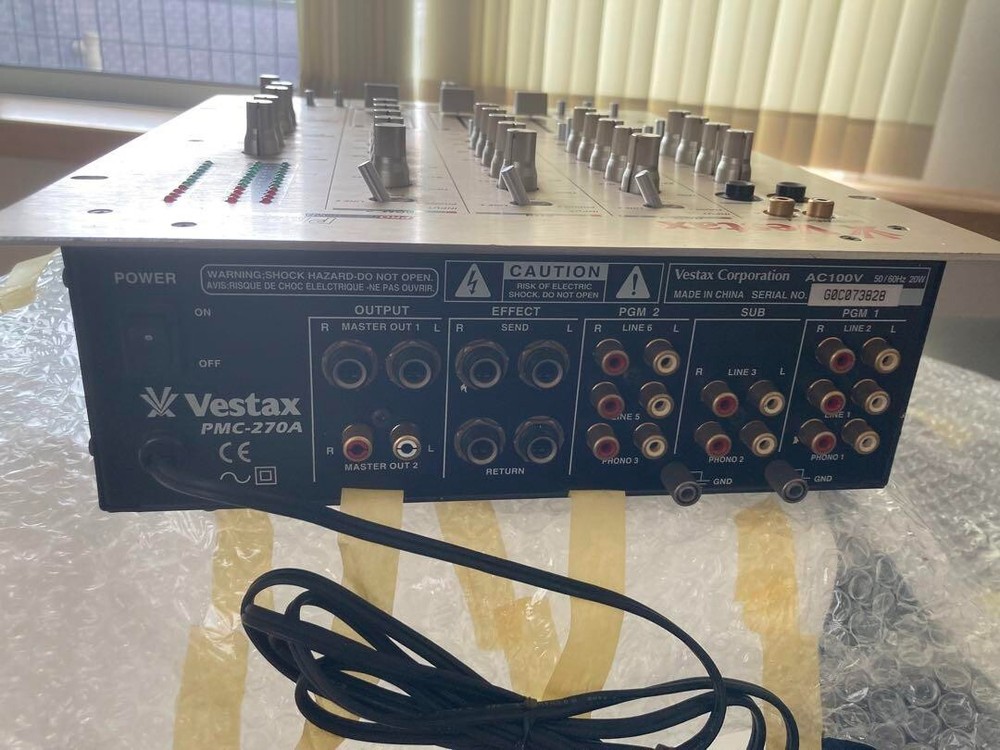 VESTAX PMC-270 3 DJ MIXER / Working