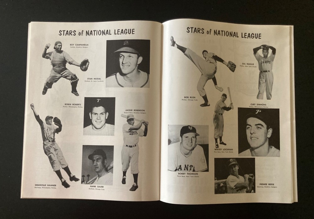 1952 MLB All-Star Game Program - Philadelphia Phillies