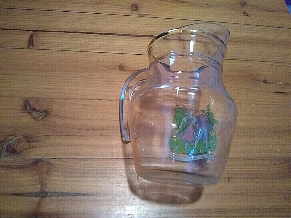 GERMAN BLACK FOREST CLEAR GLASS MINI PITCHER