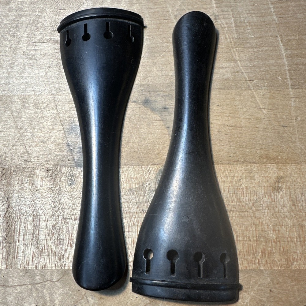 4 Ebony Viola Tailpieces