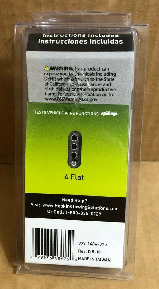 Hopkins Towing Solutions LED 4-Flat Tester #48675 *