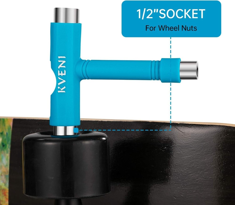 Compact Multi-Function Skateboard Tool - T-Type Allen Key & Phillips Screwdriver