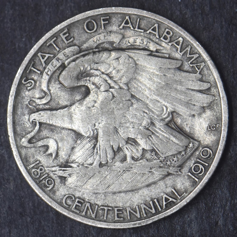 1921 Alabama Centennial Silver Half Dollar .50C - COINGIANTS -