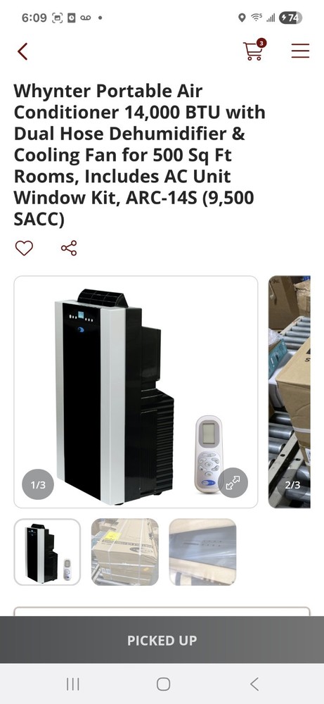 Whynter ARC-14S Dual Hose Portable Air Conditioner