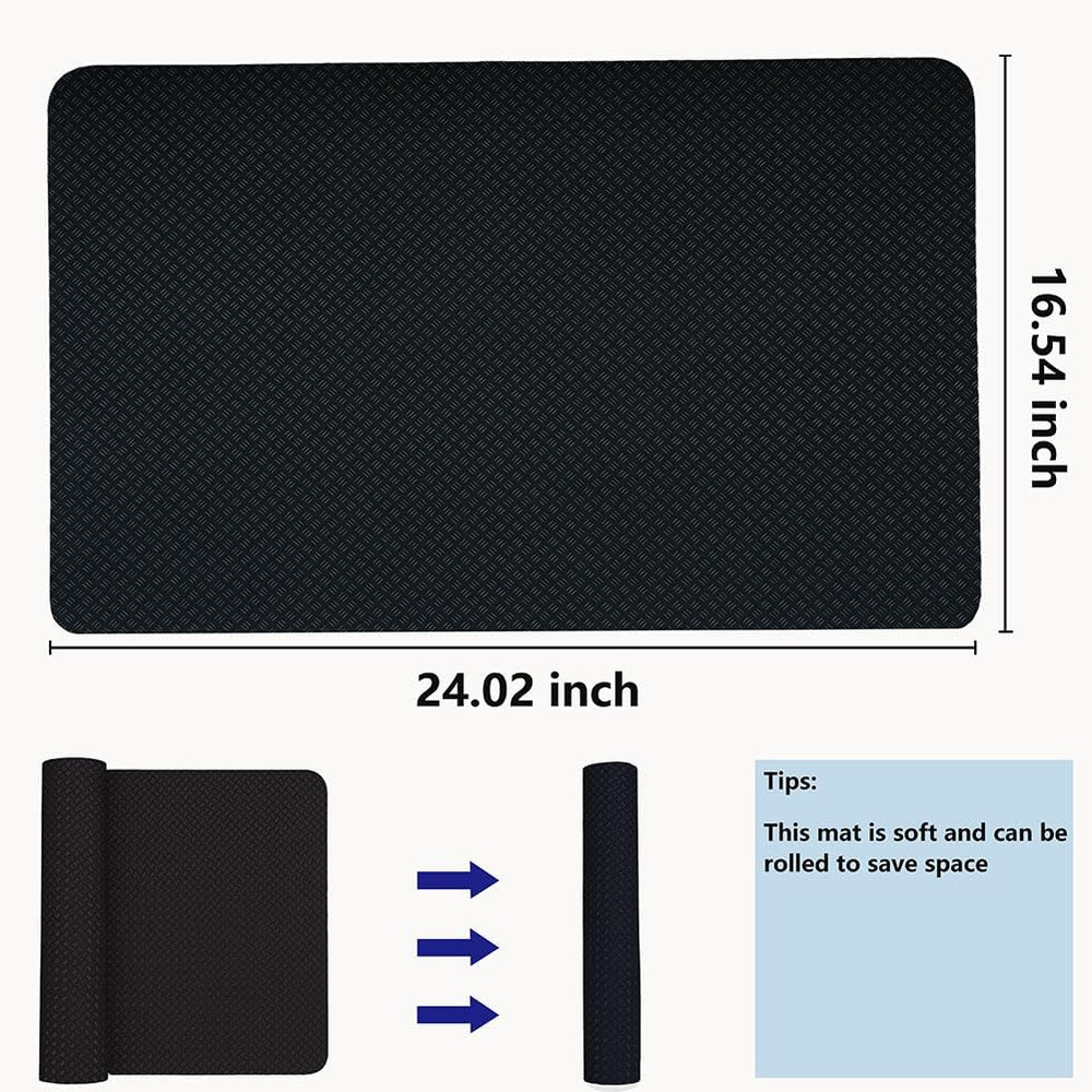Double-Sided Non Slip Mat for Stepper Exercise Machine & under Desk Mini Ellipti