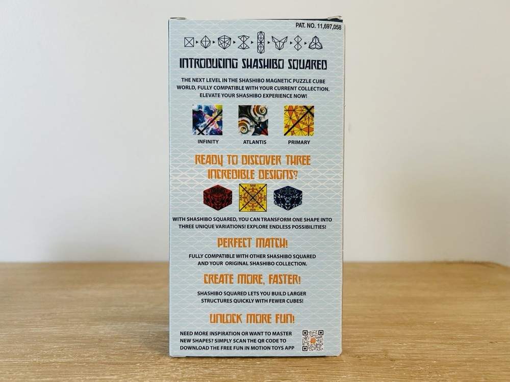 Shashibo Squared Puzzle Cube NOTE See Pics Torn Packaging