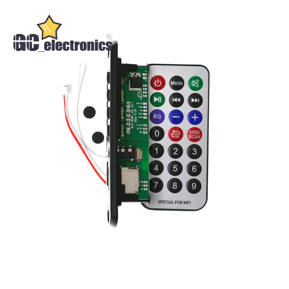 Wireless Bluetooth 12V MP3 WMA Decoder Board Audio Module USB TF Radio For Car