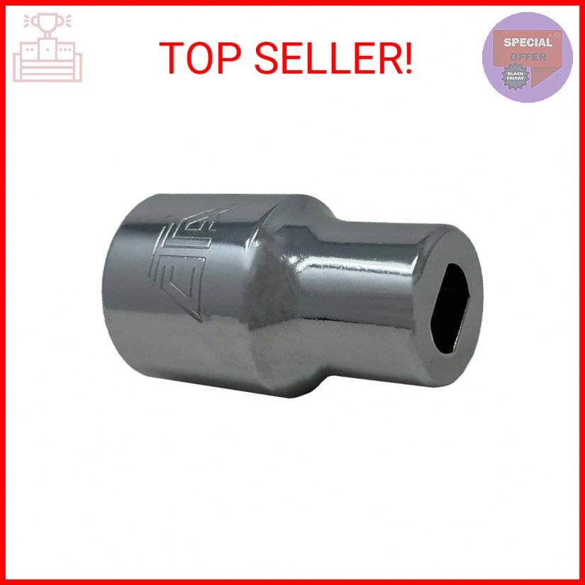 CTA Tools A430 Double-D Shock Stem Socket: 3/8" Drive Strut Nut Holding Socket,