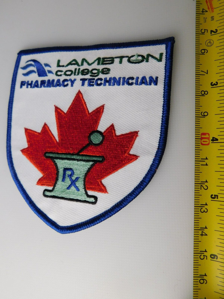 LAMBTON COLLEGE PHARMACY TECHNICHIAN RX TRAINING VINTAGE PATCH SCHOOL