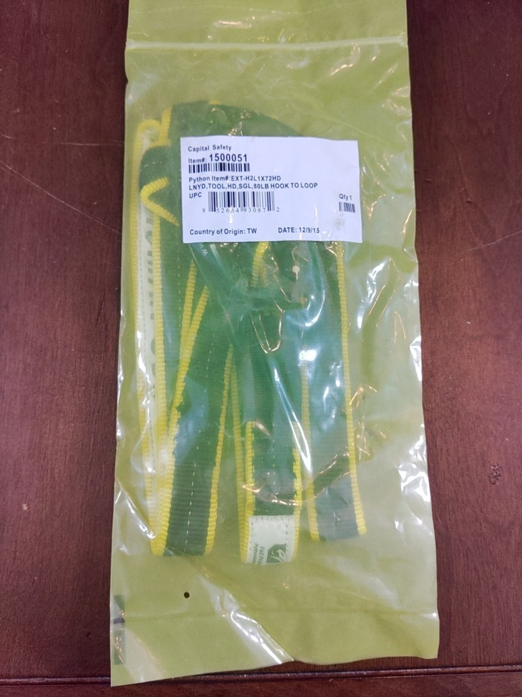 3M DBI SALA PYTHON SAFETY HOOK TO LOOP 80LB TETHER 1500051 NEW