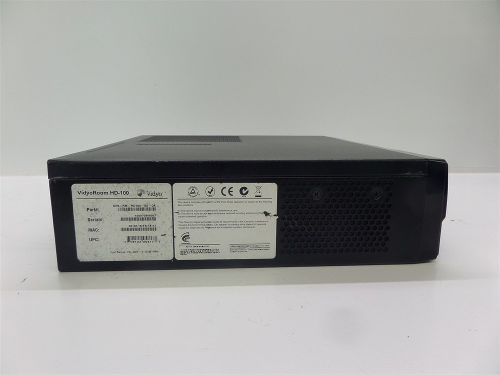 Vidyo VidyoRoom HD-100 DEV-RM-HD100-SA-OA Video Conferencing System
