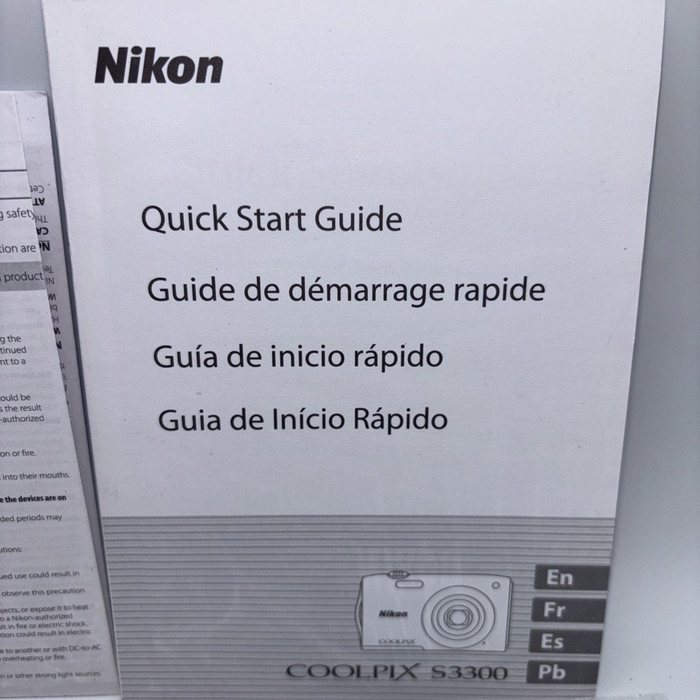 NIKON COOLPIX S3300 DIGITAL CAMERA REFERENCE DISC & ViewNX2 DISC Plus More